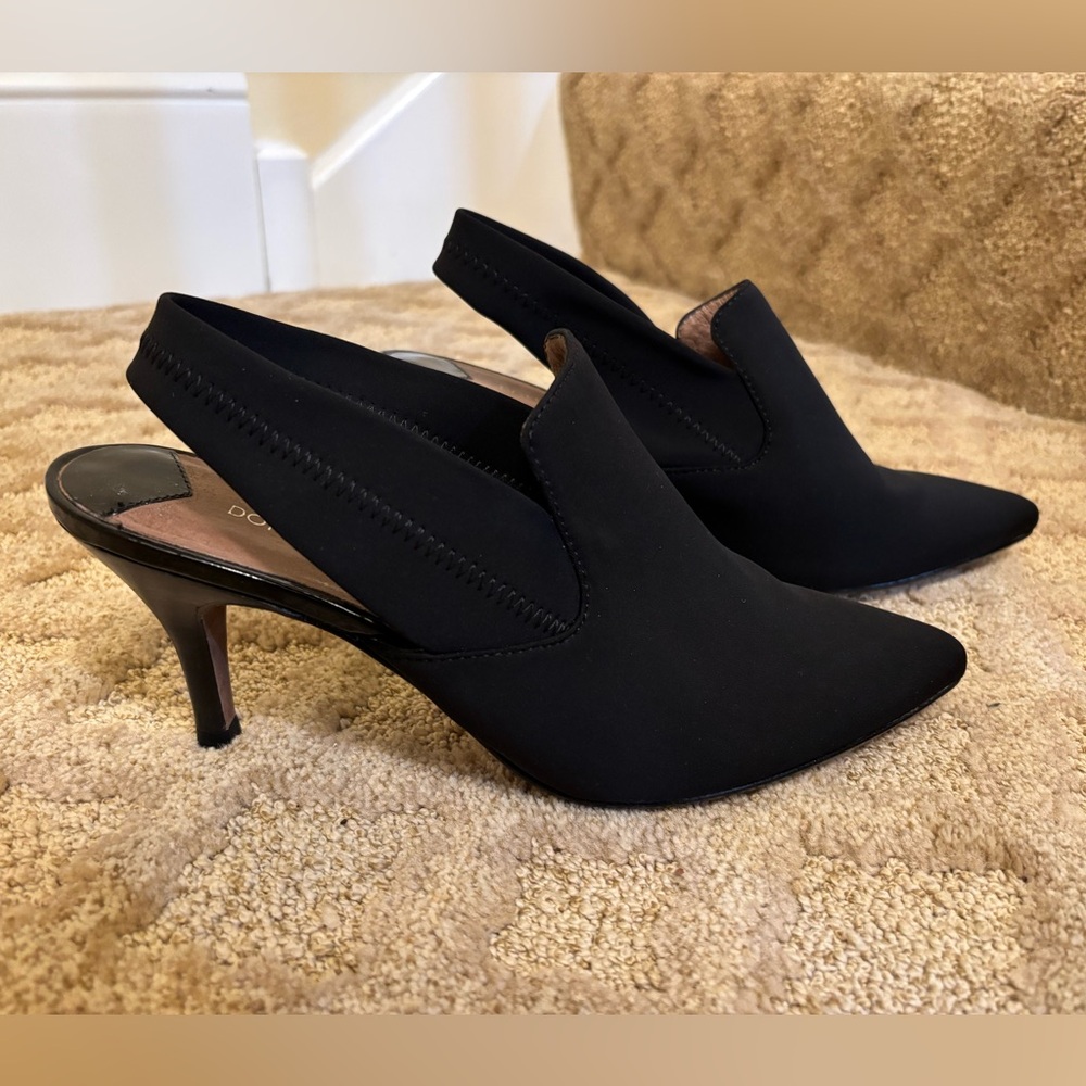 Donald J. Pliner Black Slingback Heels